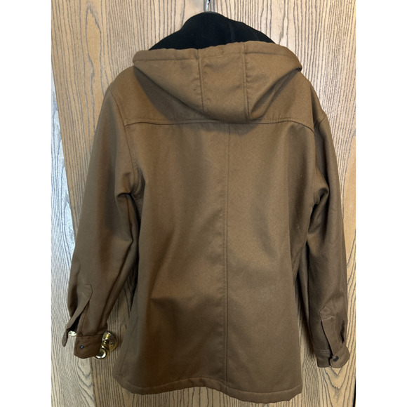 Wrangler Workwear Jacket Mens S Duck Canvas Hooded Lined Chore Barn Coat - Picture 5 of 7